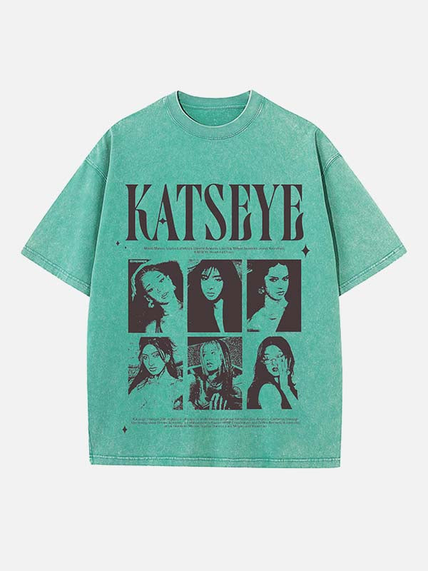 KATSEYE Print Round Neck T-shirt