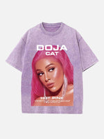 Doja Cat Print Round Neck T-shirt