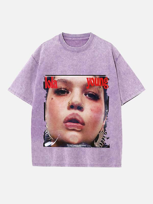 Lola Young Print Round Neck T-shirt