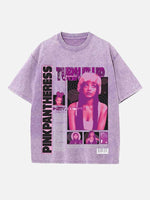 PinkPantheress Print Round Neck T-shirt