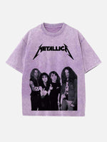 Metallica Print Round Neck T-shirt