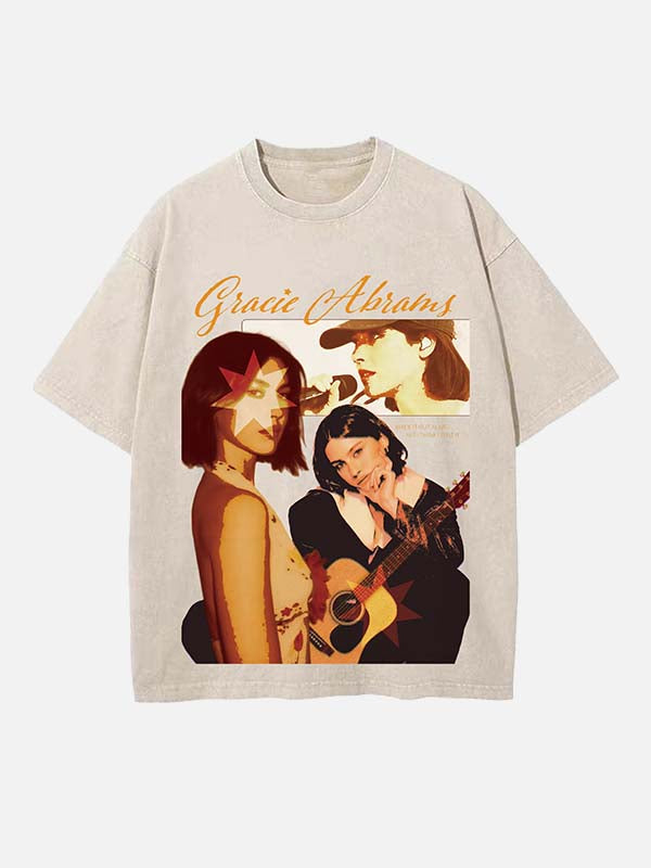 Gracie Abrams Print Round Neck T-shirt