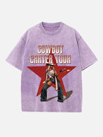 Beyoncé Print Round Neck T-shirt