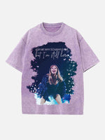 Taylor Swift Print Round Neck T-shirt