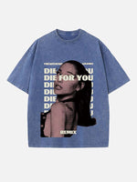 Ariana Grande Print Round Neck T-shirt