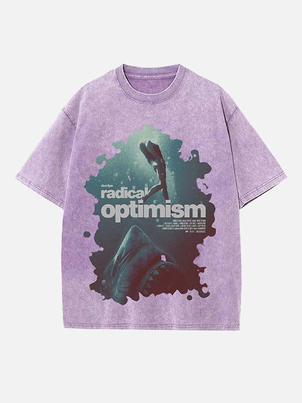 Dua Lipa Print Round Neck T-shirt