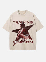 Dua Lipa Print Round Neck T-shirt