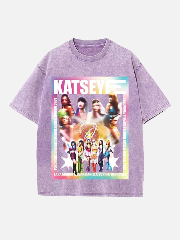 KATSEYE Print Round Neck T-shirt