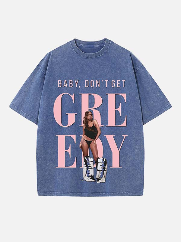 Tate McRae Print Round Neck T-shirt