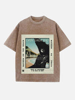 Lady Gaga Print Round Neck T-shirt