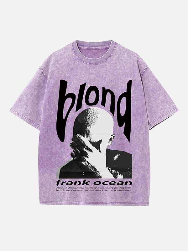 Frank Ocean Print Round Neck T-shirt