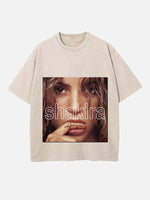 Shakira Print Round Neck T-shirt