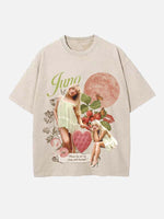 Sabrina Carpenter Print Round Neck T-shirt