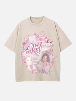 Lana Del Rey Print Round Neck T-shirt