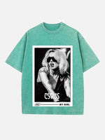 Miley Cyrus Print Round Neck T-shirt
