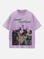 Post Malone Print Round Neck T-shirt