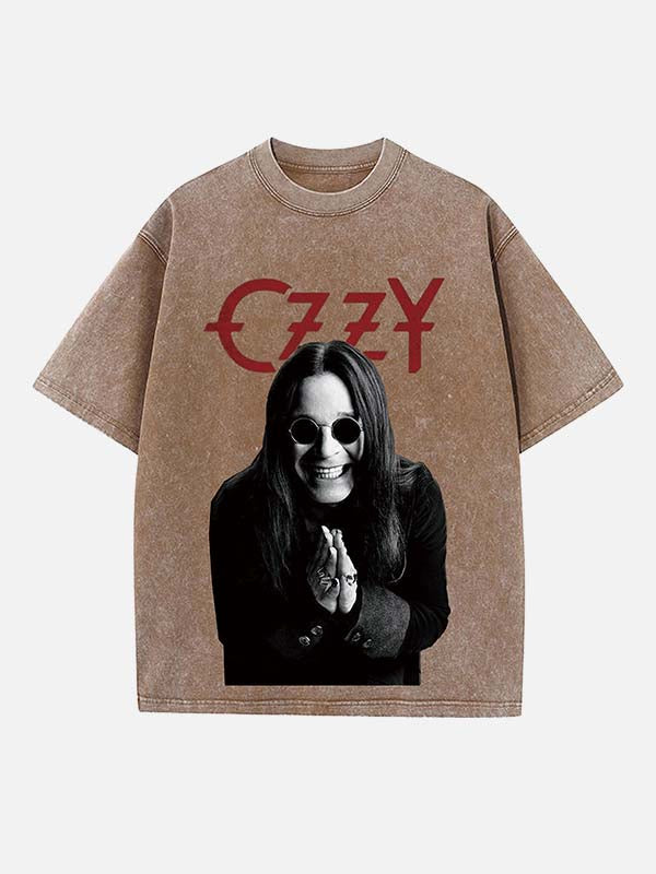 Black Sabbath Print Round Neck T-shirt