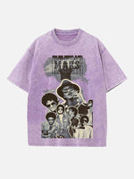 Bruno Mars Print Round Neck T-shirt