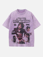 Lola Young Print Round Neck T-shirt