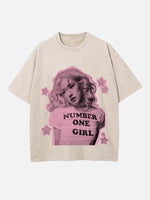 BLACKPINK Rosé Print Round Neck T-shirt