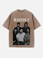 Maroon 5 Print Round Neck T-shirt