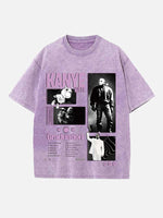 Kanye West Print Round Neck T-shirt