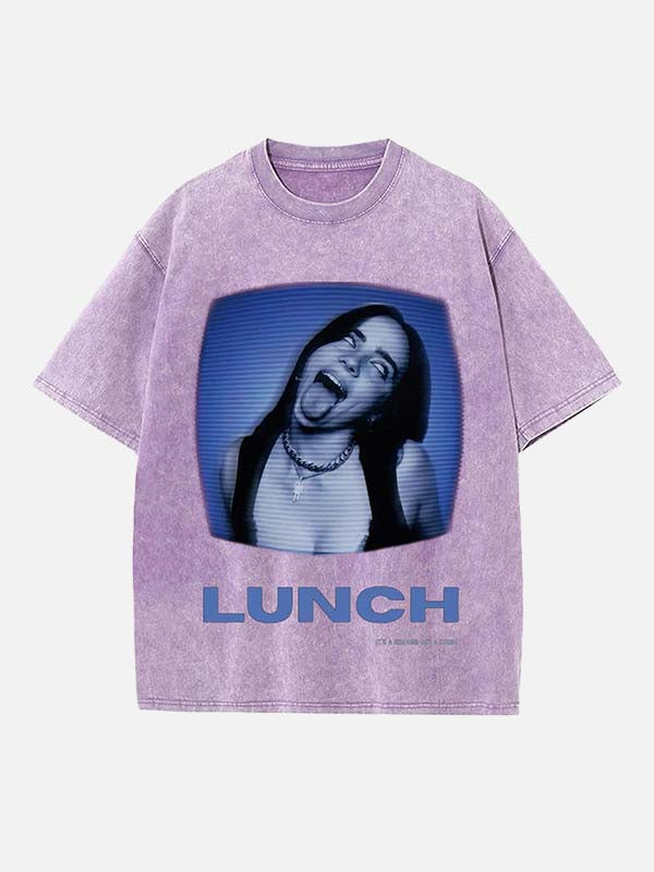 Billie Eilish Print Round Neck T-shirt