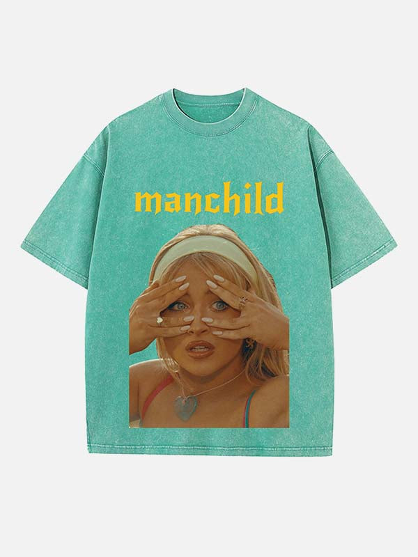 Sabrina Carpenter Print Round Neck T-shirt