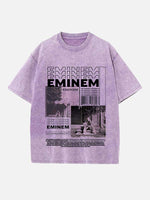 Eminem Print Round Neck T-shirt
