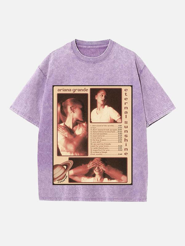 Ariana Grande Print Round Neck T-shirt