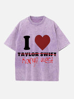 Kanye West Print Round Neck T-shirt