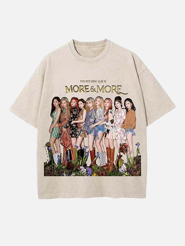 TWICE Print Round Neck T-shirt