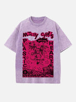 Miley Cyrus Print Round Neck T-shirt