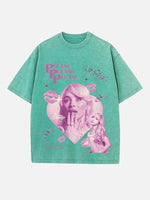 Sabrina Carpenter Print Round Neck T-shirt
