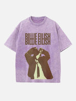 Billie Eilish Print Round Neck T-shirt