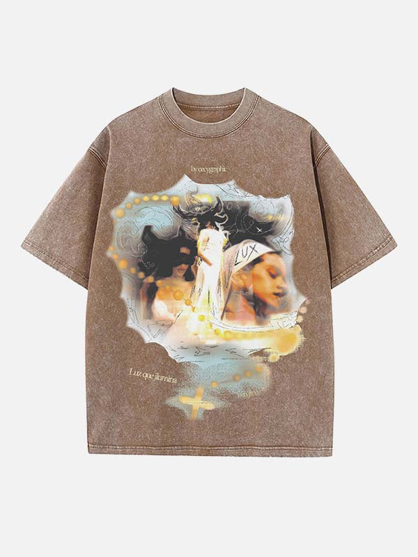 Rosalía Print Round Neck T-shirt