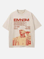 Eminem Print Round Neck T-shirt