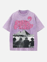 Pink Floyd Print Round Neck T-shirt