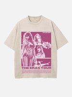 Taylor Swift Print Round Neck T-shirt