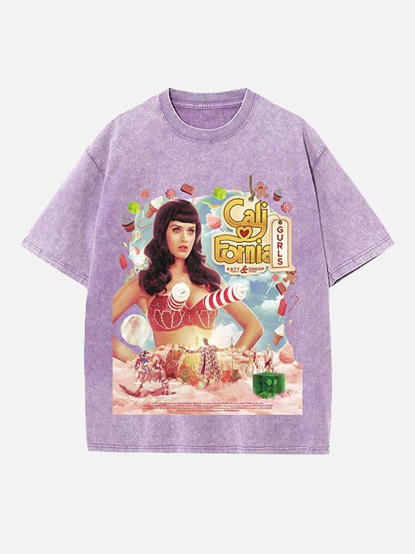 Katy Perry Print Round Neck T-shirt