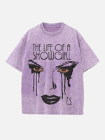 Taylor Swift Print Round Neck T-shirt