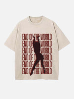 Miley Cyrus Print Round Neck T-shirt