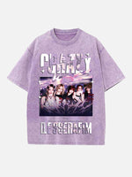 LE SSERAFIM Print Round Neck T-shirt