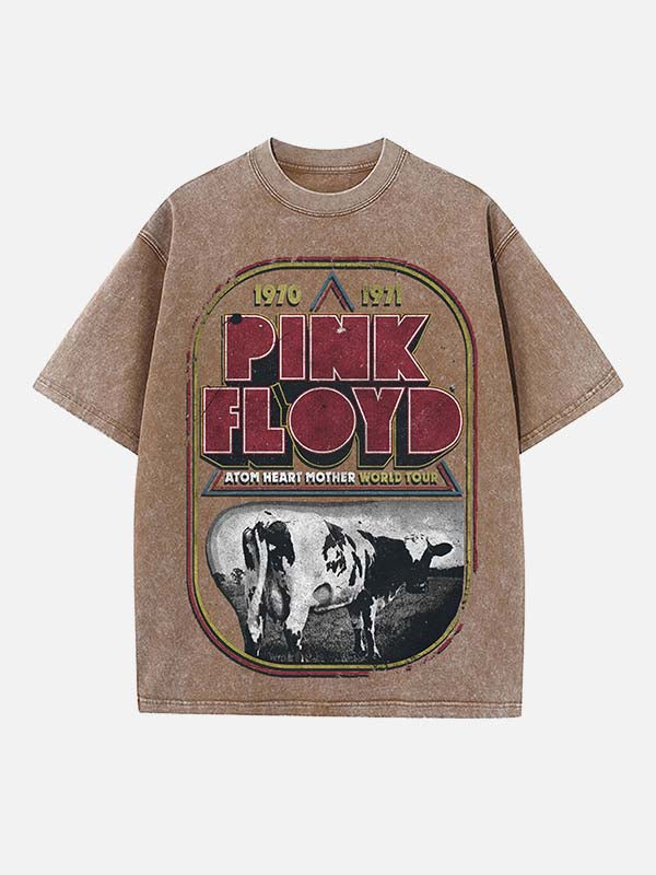 Pink Floyd Print Round Neck T-shirt
