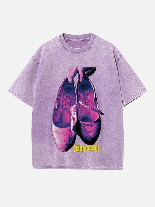 Lady Gaga Print Round Neck T-shirt