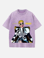 Cardi B Print Round Neck T-shirt