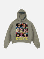 KATSEYE Print Slant Pockets Hoodie