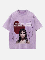 Lola Young Print Round Neck T-shirt