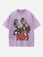 KISS Print Round Neck T-shirt