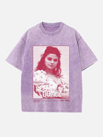 Selena Gomez Print Round Neck T-shirt
